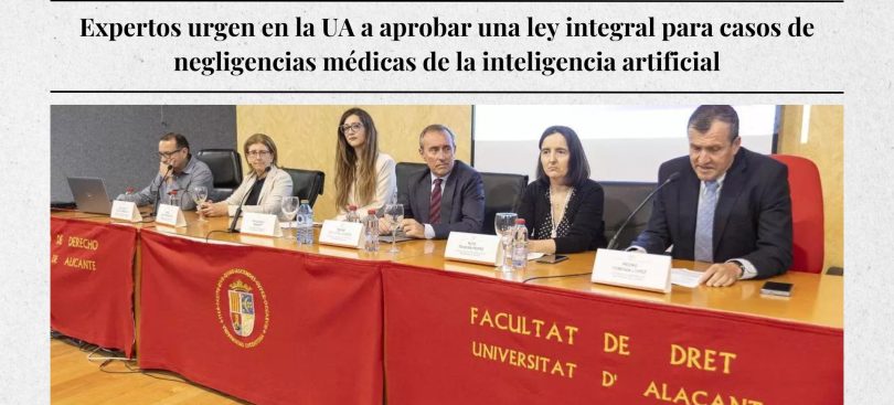 Expertos urgen en la UA a aprobar una ley integral para casos de negligencias médicas de la inteligencia artificial